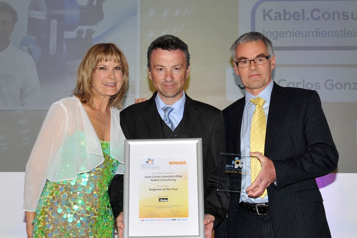 Motion Control Industry MCI Awards 2019 Juan Carlos González Villar(Kabel.Consult.Ing named Engineer of the Year 2019